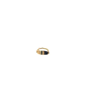 18k yellow gold 2.01 grams ID ring