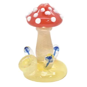 4.5" Mushroom Head Hand Pipe - (1 Count)