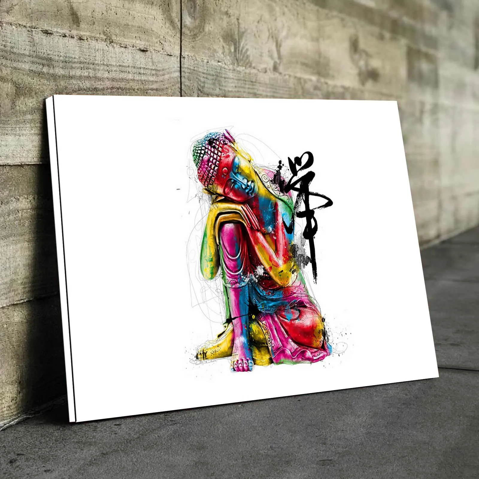 Abstract Buddha Canvas Wall Art