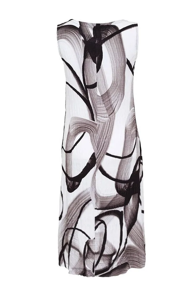 Abstract Poetry in Black & White”  Dress