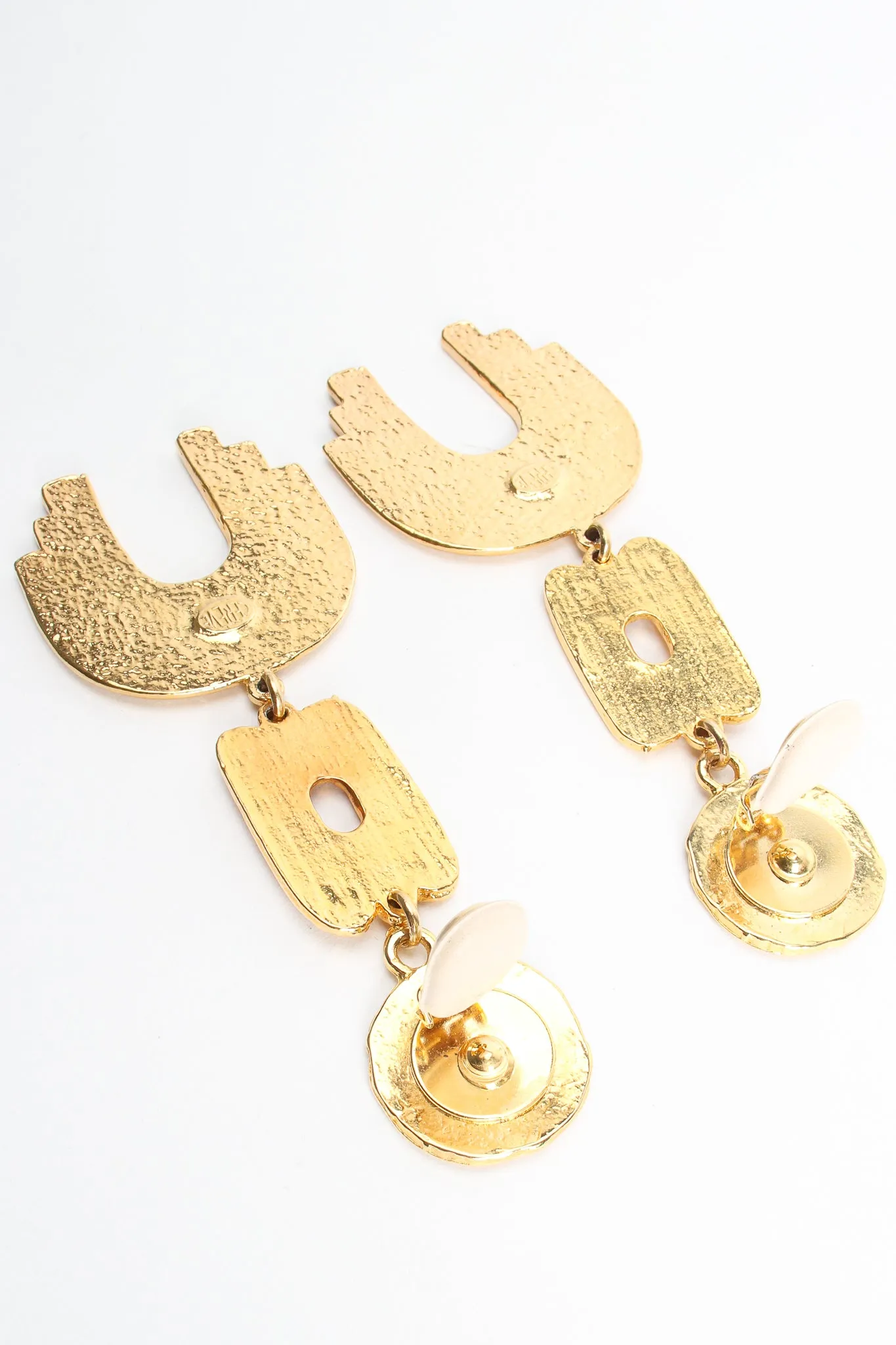 Abstract Saddle Drop Earrings