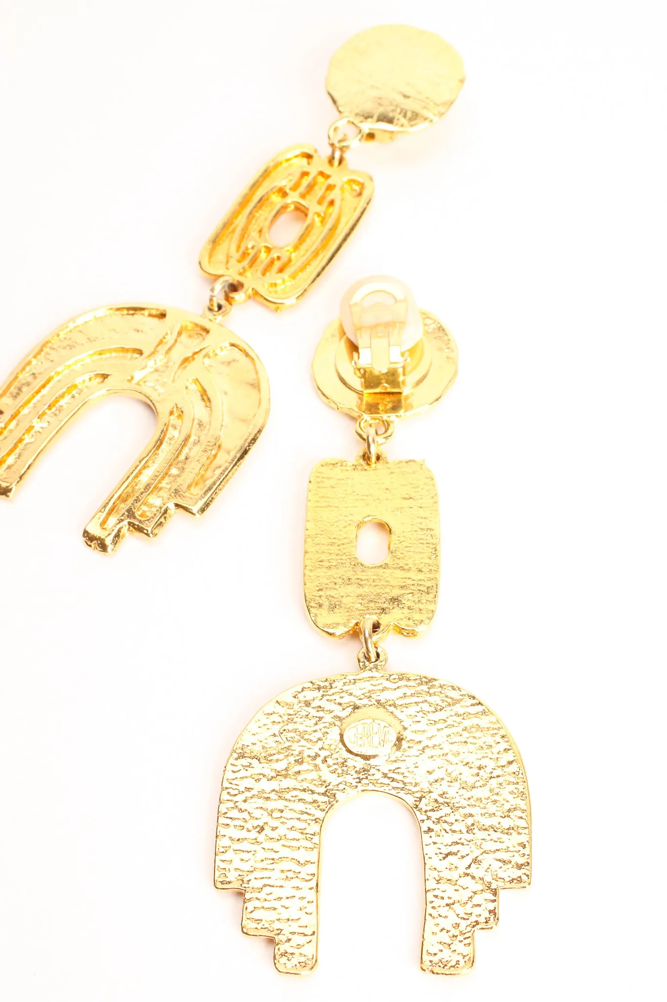 Abstract Saddle Drop Earrings