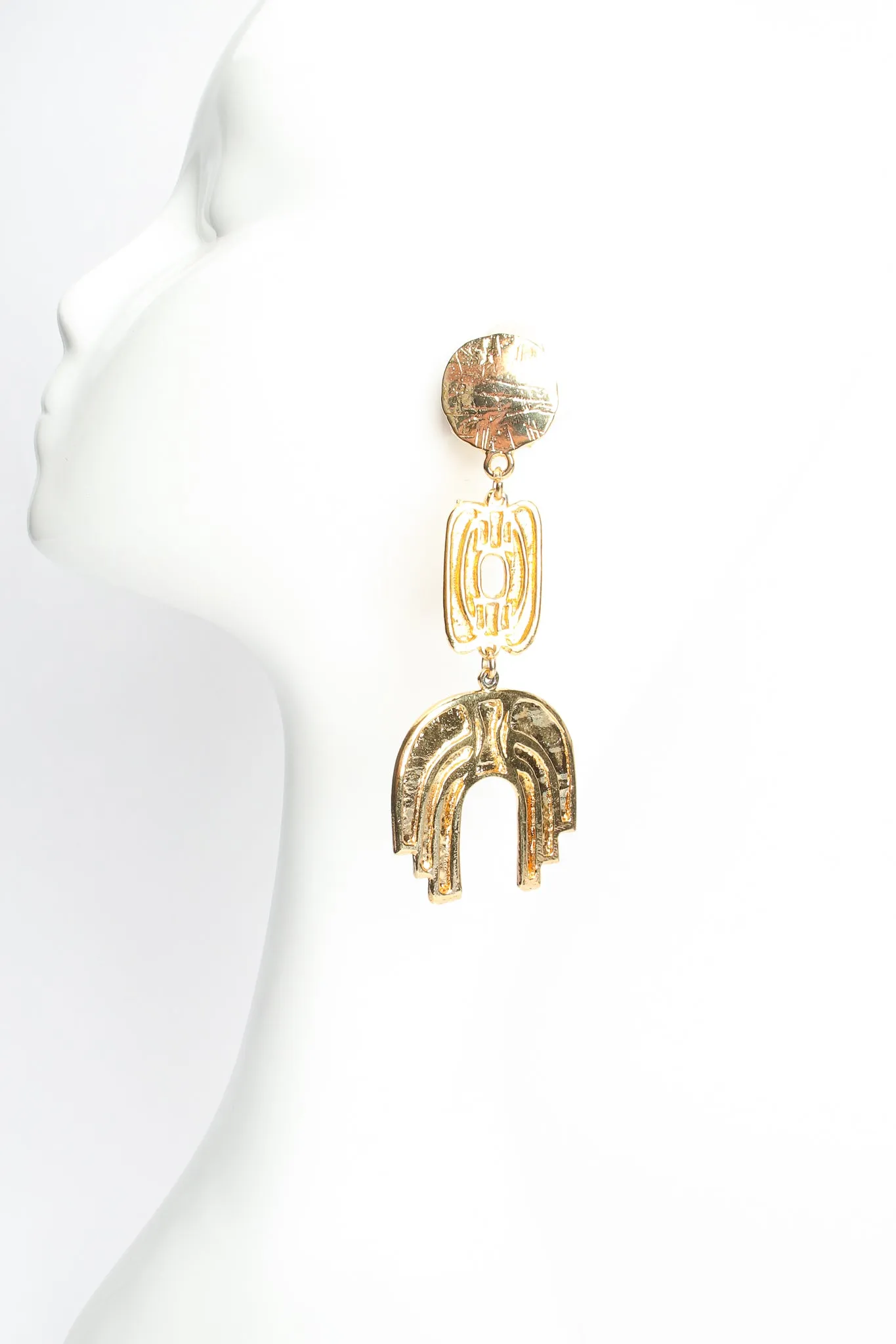 Abstract Saddle Drop Earrings