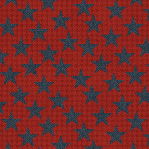 American Spirit Houndstooth Stars Red