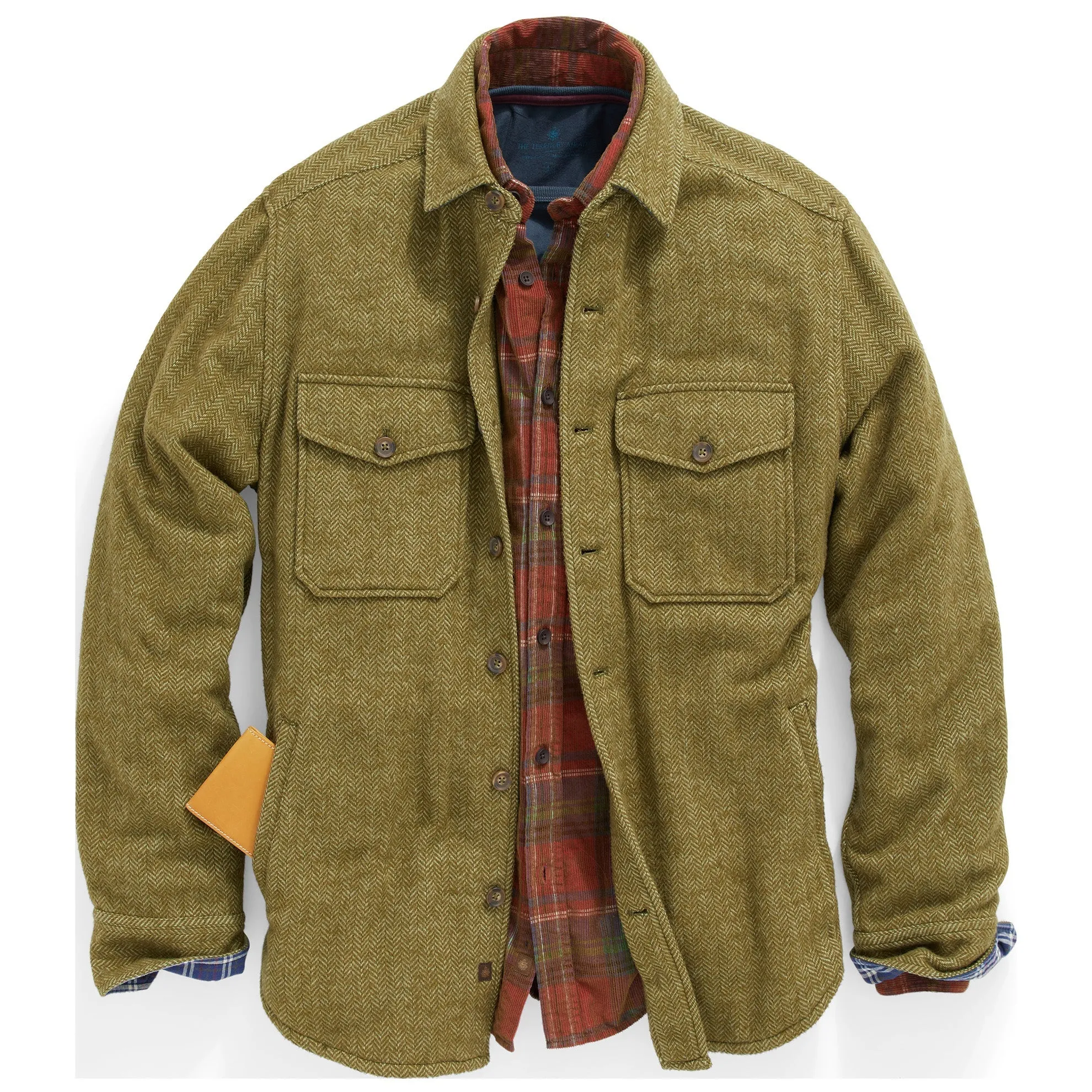 Back East Herringbone Shacket - Tall