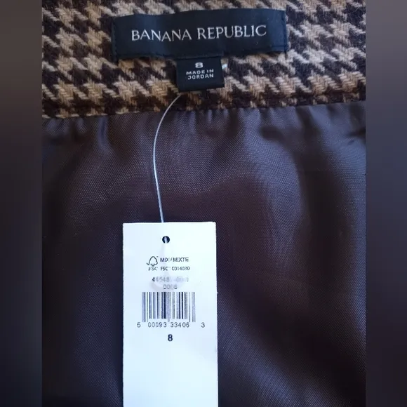 Banana Republic Preppy English Countryside Houndstooth Mini