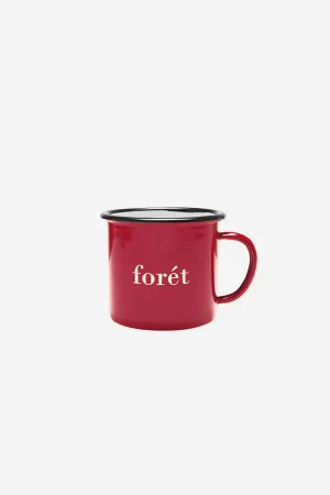 Bean Enamel Mug Red