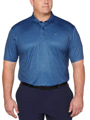 Big & Tall Houndstooth Printed Polo