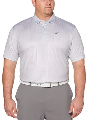 Big & Tall Houndstooth Printed Polo