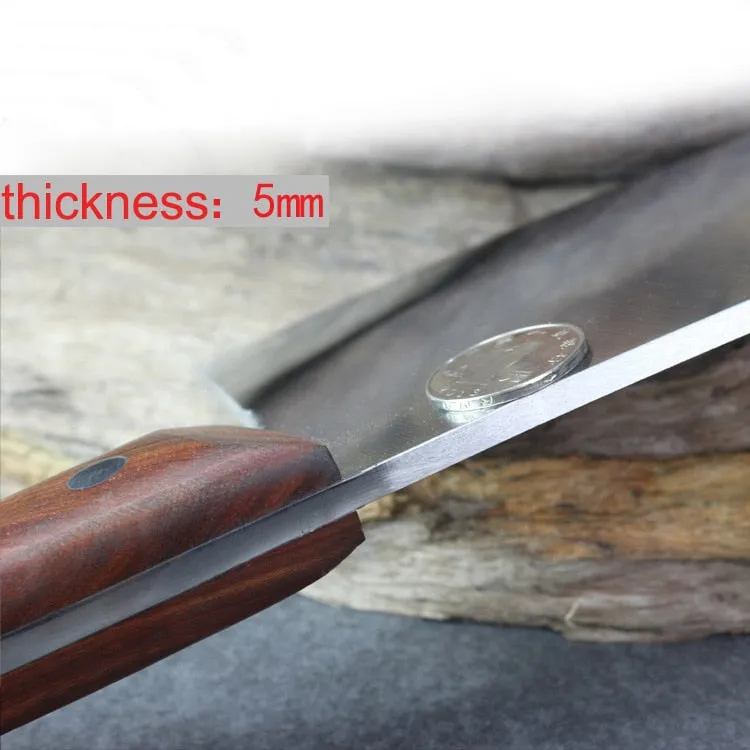 Big Bone Chopping Knife Stainless Steel Cleaver Chopping Kitchen Knife Cutting Pork Bone Cutlery