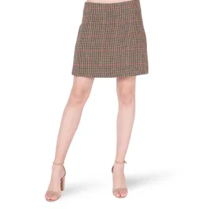 Black Tape Houndstooth Mini Skirt