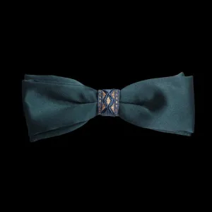 Blue Green Bow Tie