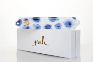 Blue Roses Mezuzah