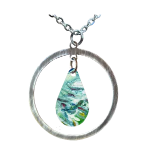 Blue Water by Shelter Necklace, Item #4789X