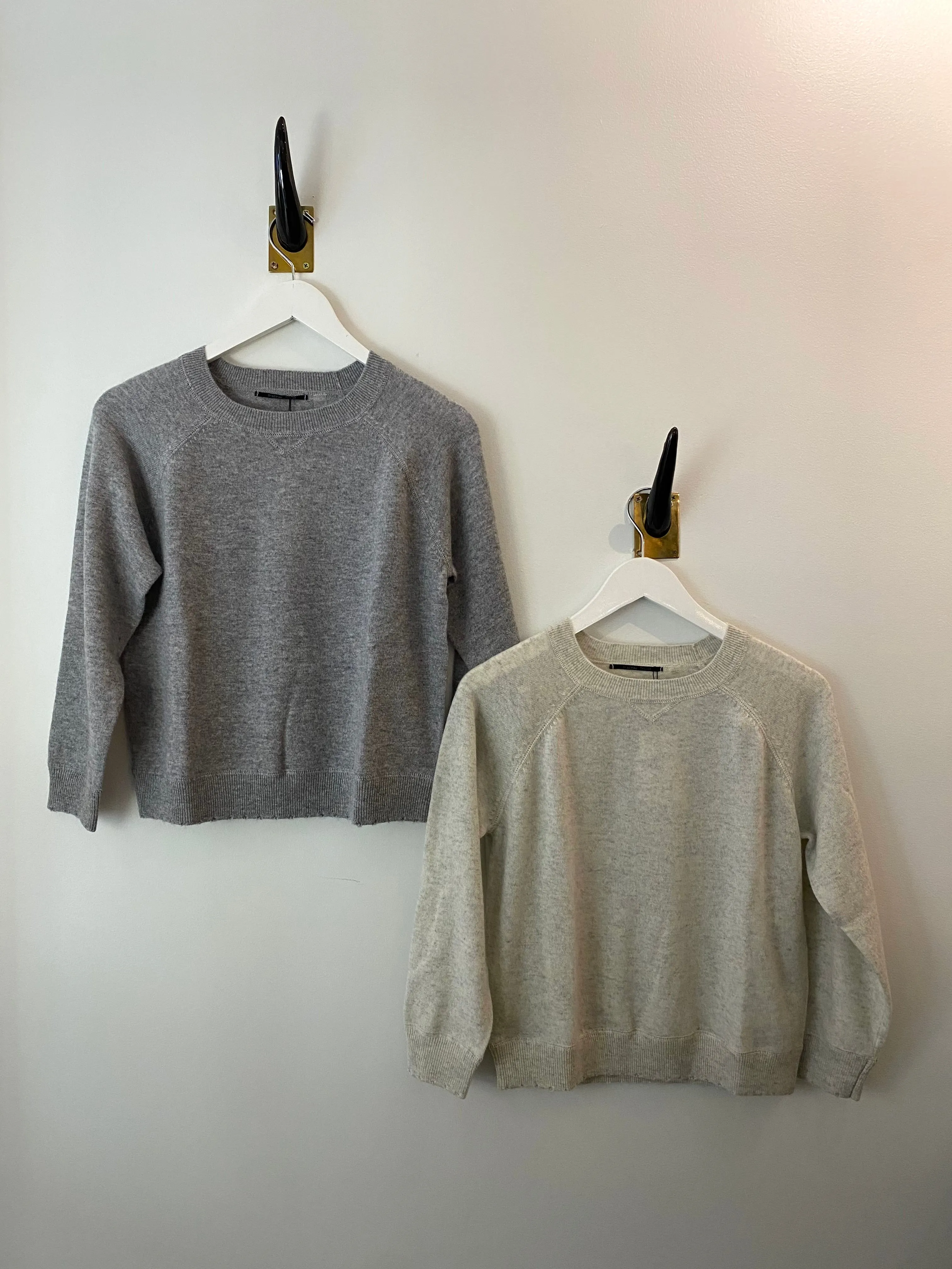 Brazeau Tricot Cashmere Sweatshirt Muslin
