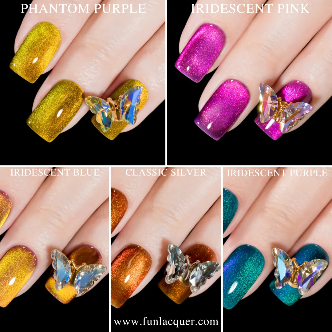 Bundle - 3D Spinning Butterfly Nail Stud