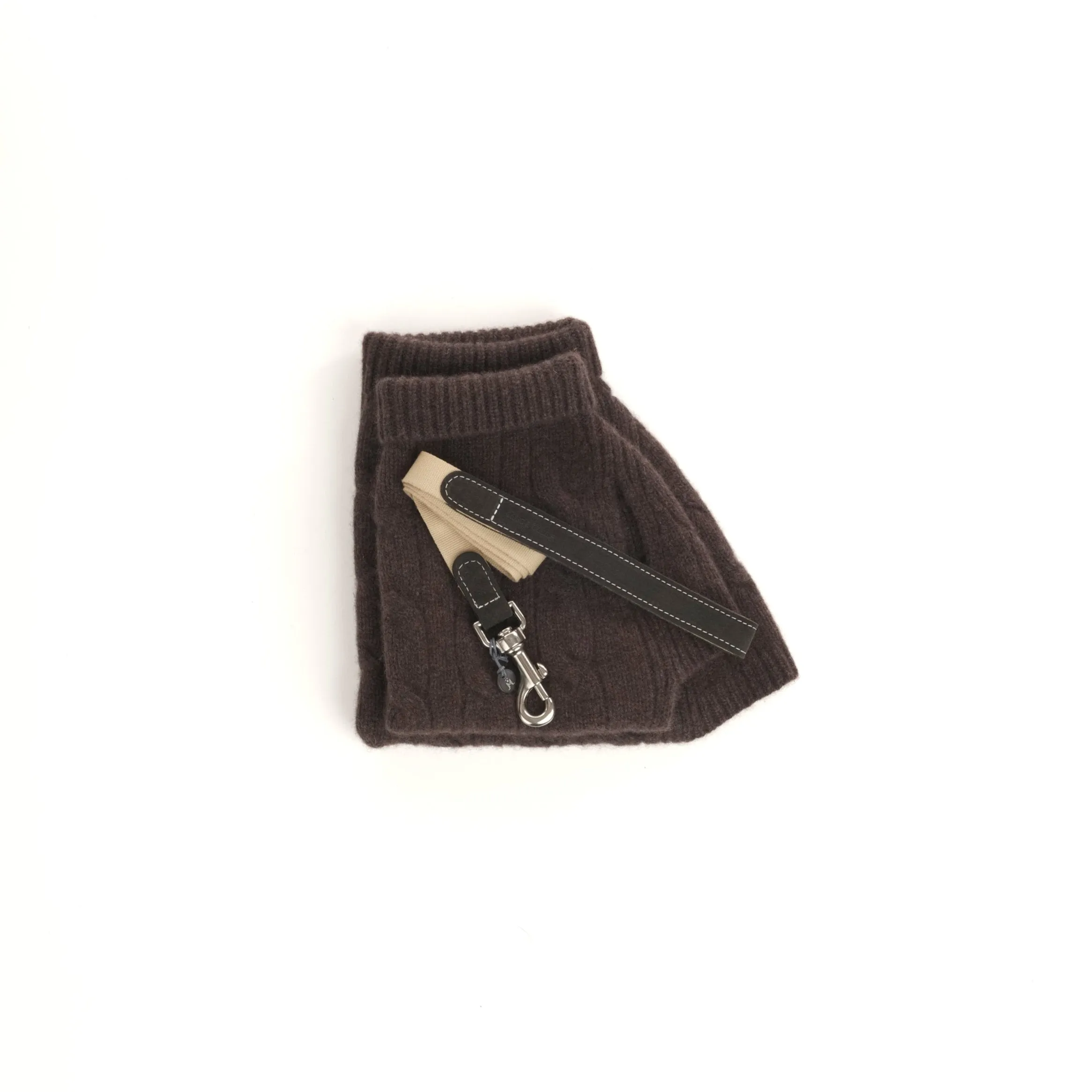 Cable Cashmere Dog Pullover