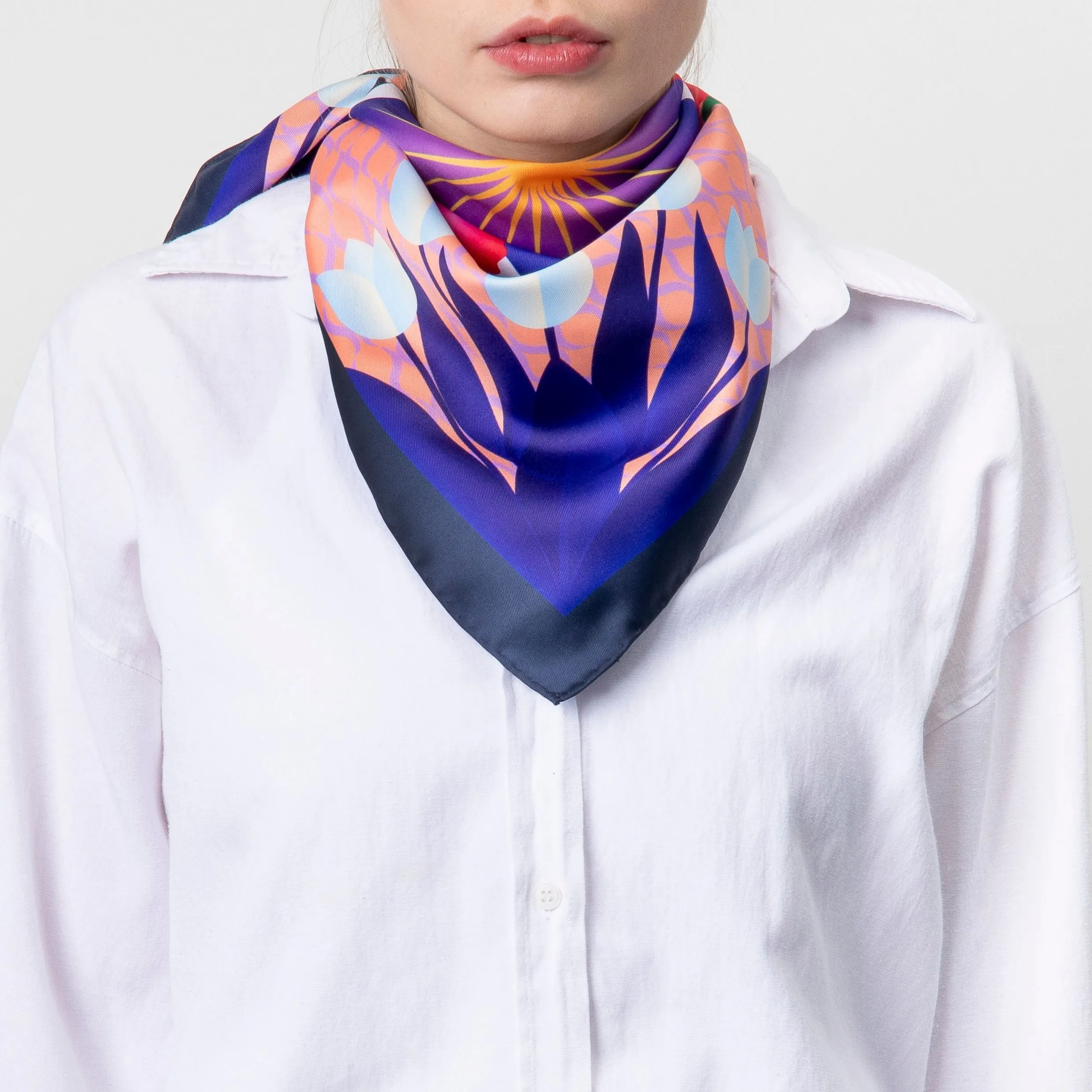 Cacharel CFM334N-Scarf Alix Navy
