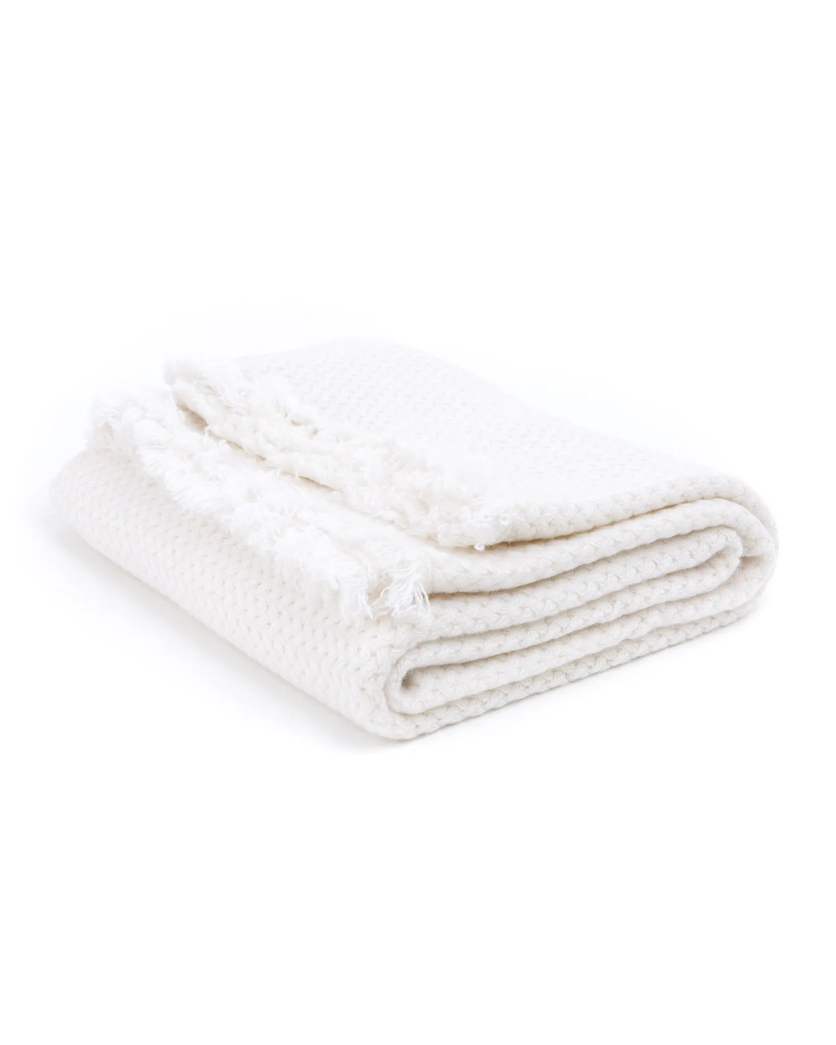 Cashmere Basketweave Blanket