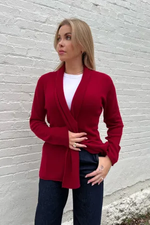 Cashmere Mini Duster- Red