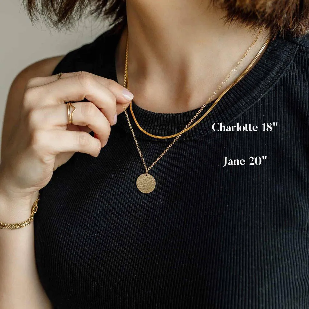 Charlotte Herringbone Chain Necklace