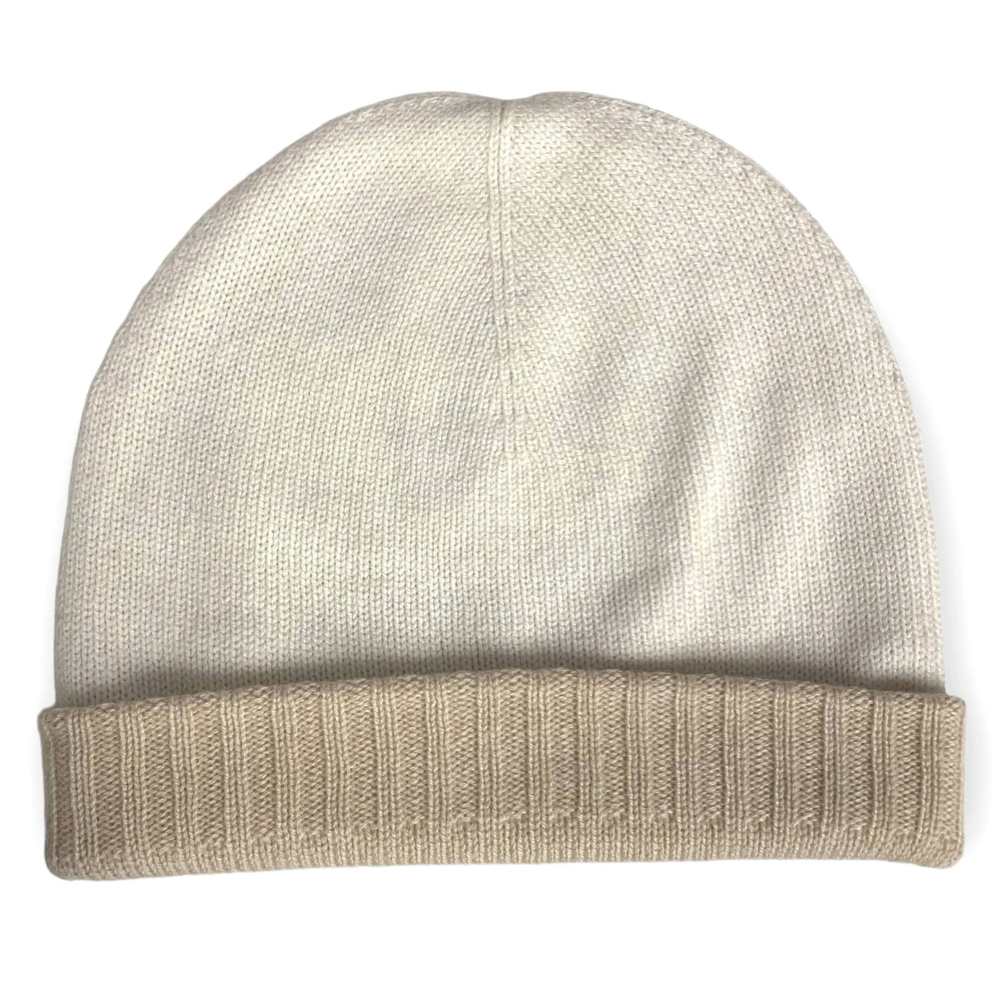 CL - Cashmere Reversible Beanie | Cream