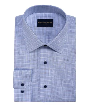 Classic Fit Framed Houndstooth Spread Collar Non-Iron Dress Shirt