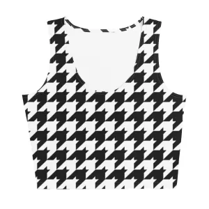Classic Houndstooth Crop Top
