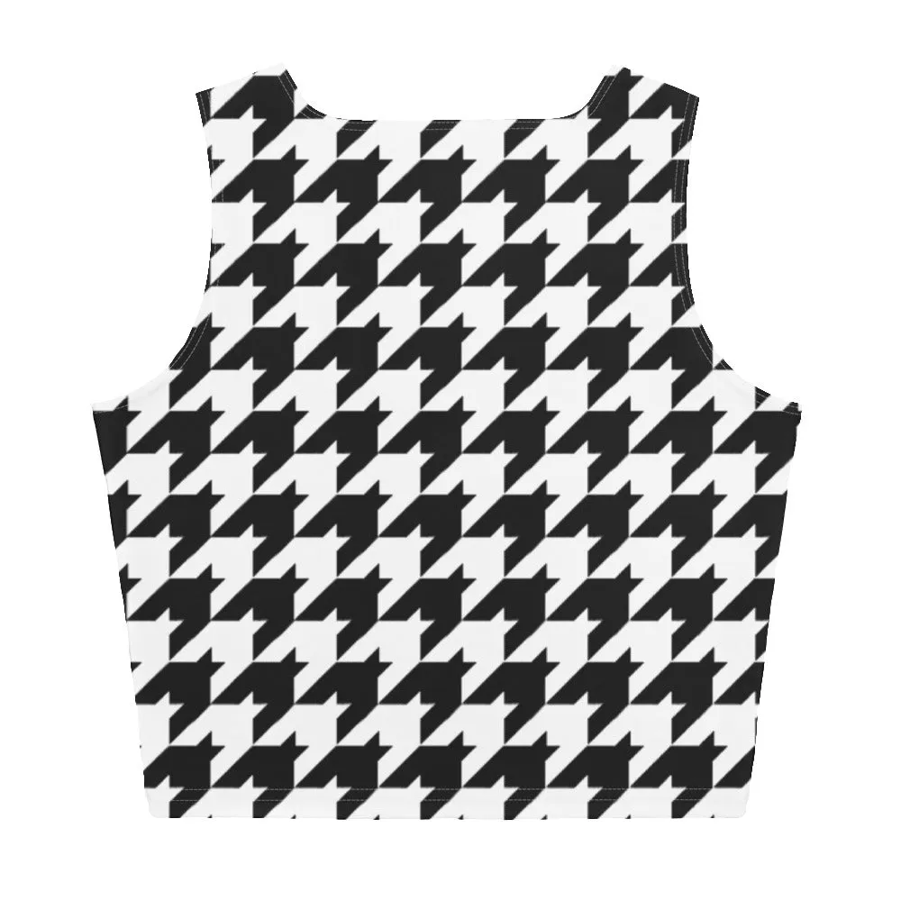 Classic Houndstooth Crop Top