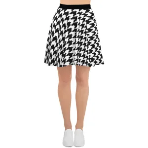Classic Houndstooth Skater Skirt