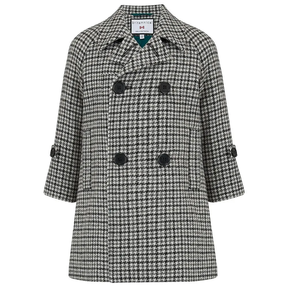 Clerkenwell Girls Bridge Coat - Farringdon Houndstooth