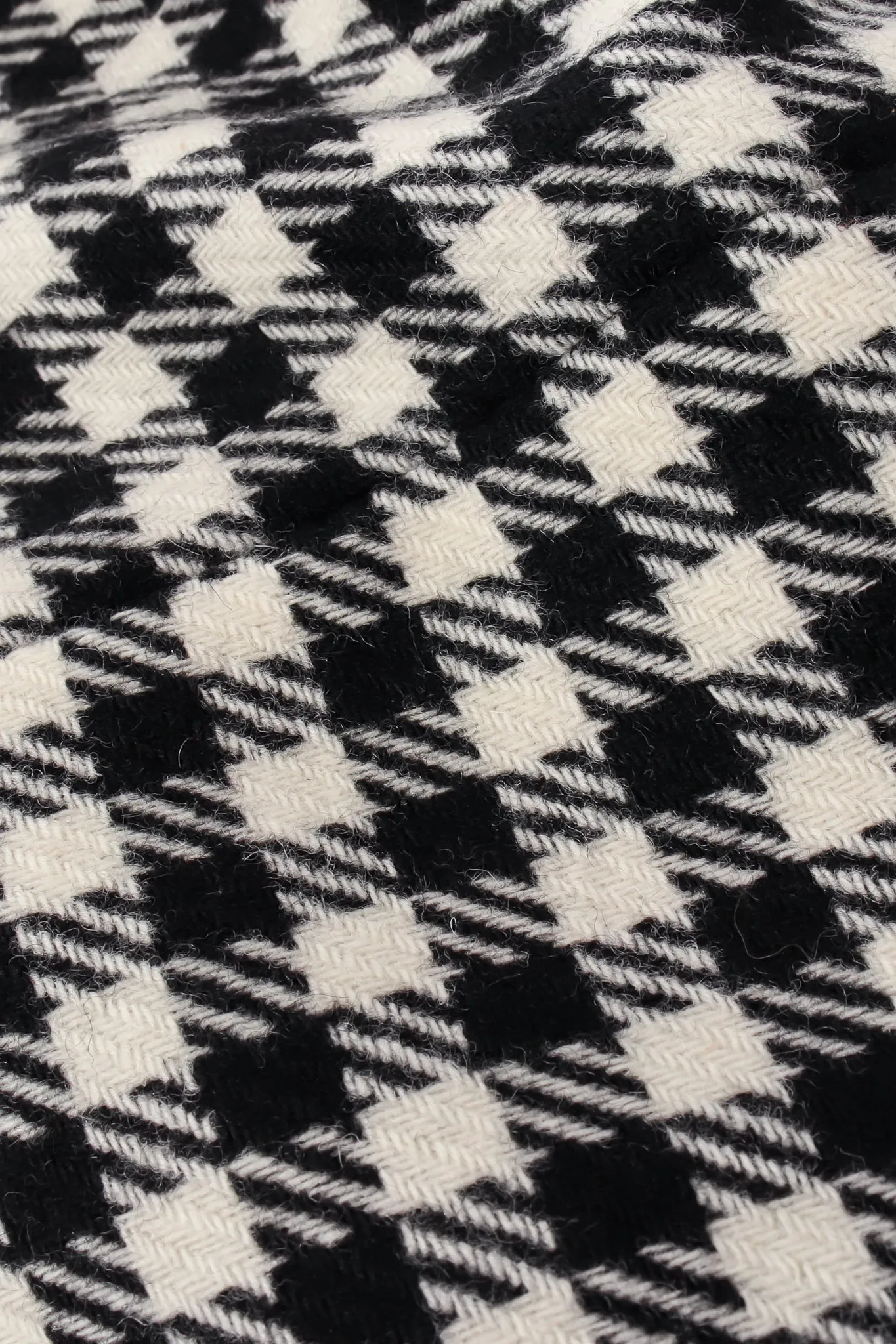 Collarless Houndstooth Jacket