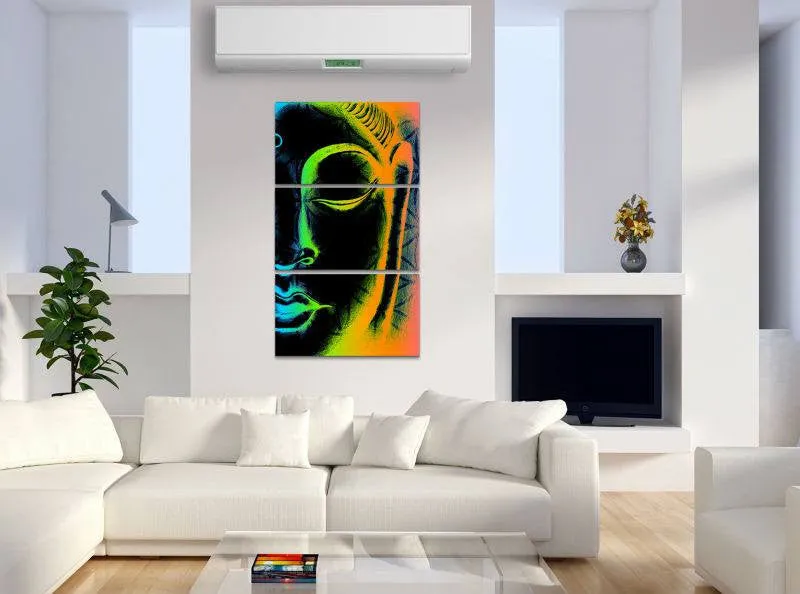 Colorful Abstract Buddha Canvas