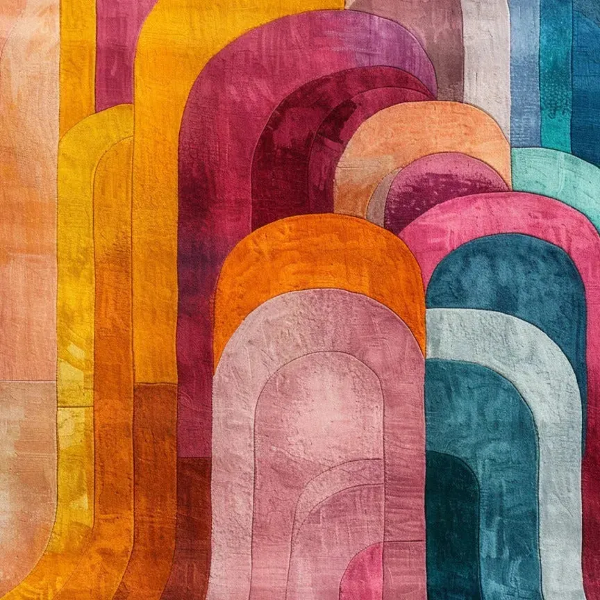 Colorful Abstract Hand Tufted Rug