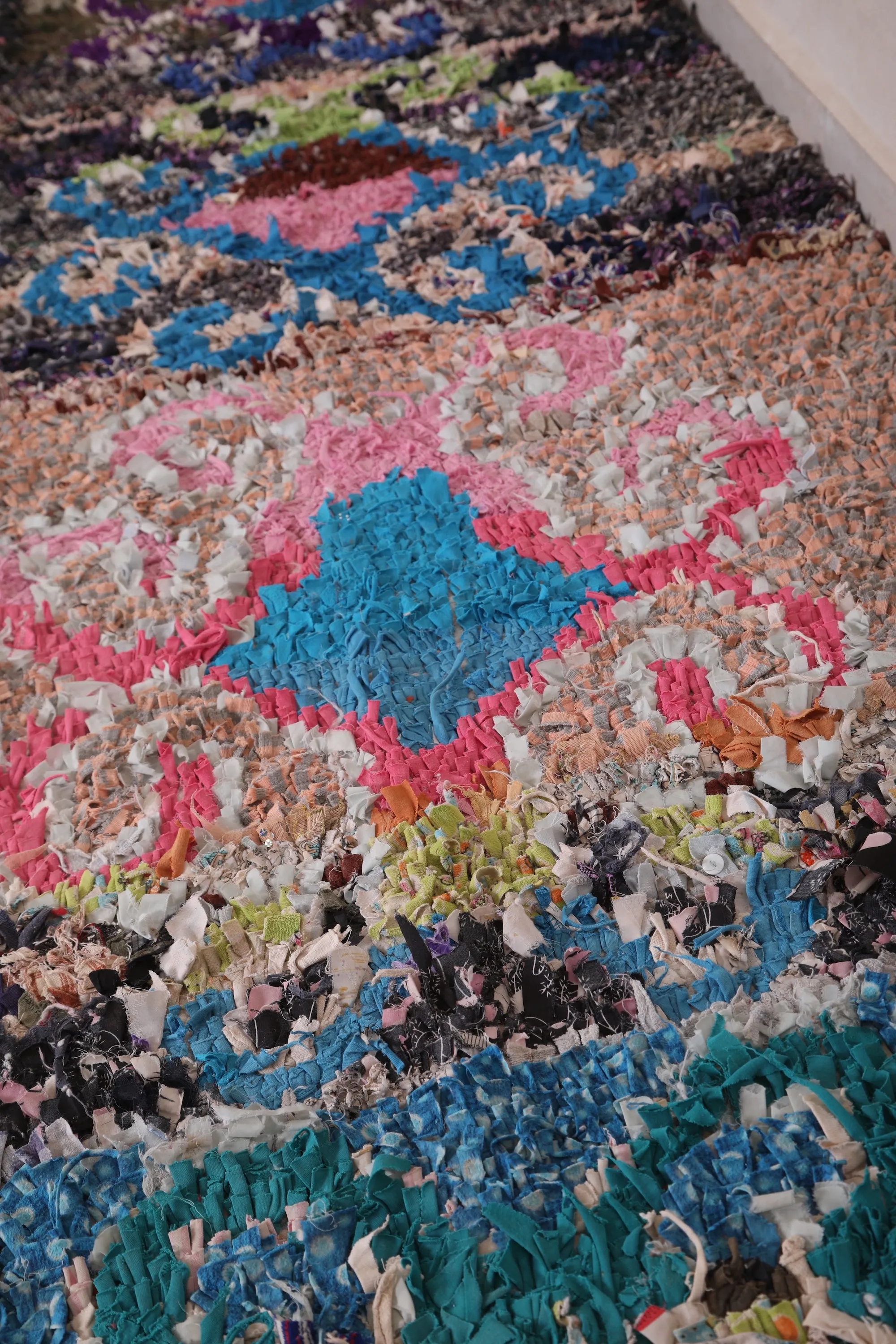 Colorful Moroccan Rug 3 x 9.7 FT - Vibrant Artistic Design
