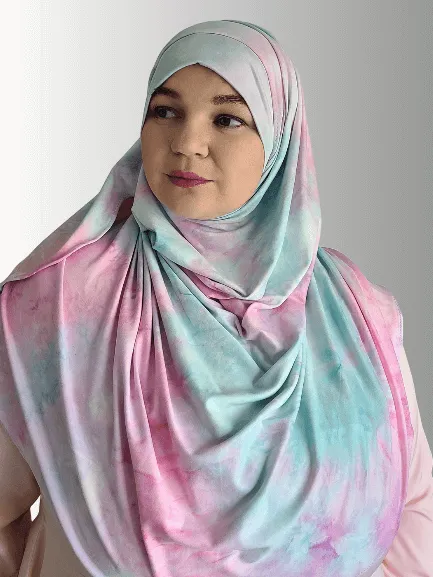 Cotton Candy double-loop instant hijab