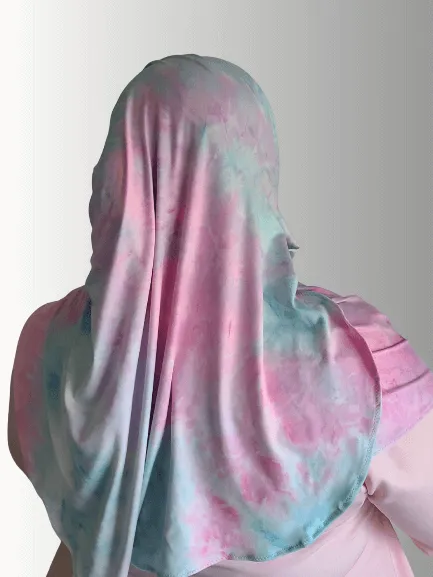 Cotton Candy double-loop instant hijab