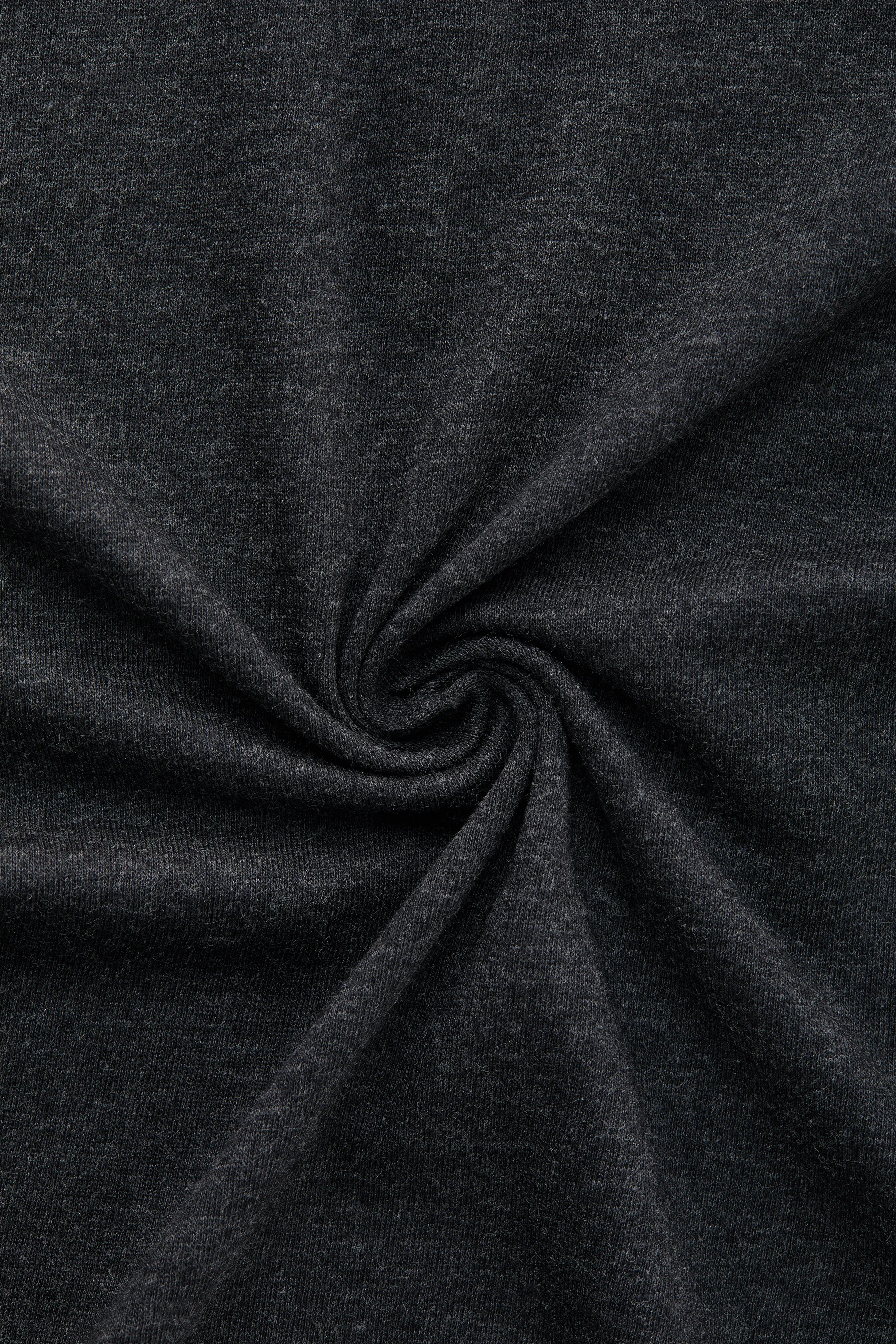Cotton Cashmere Short Sleeve Crew Neck Tee Fumo