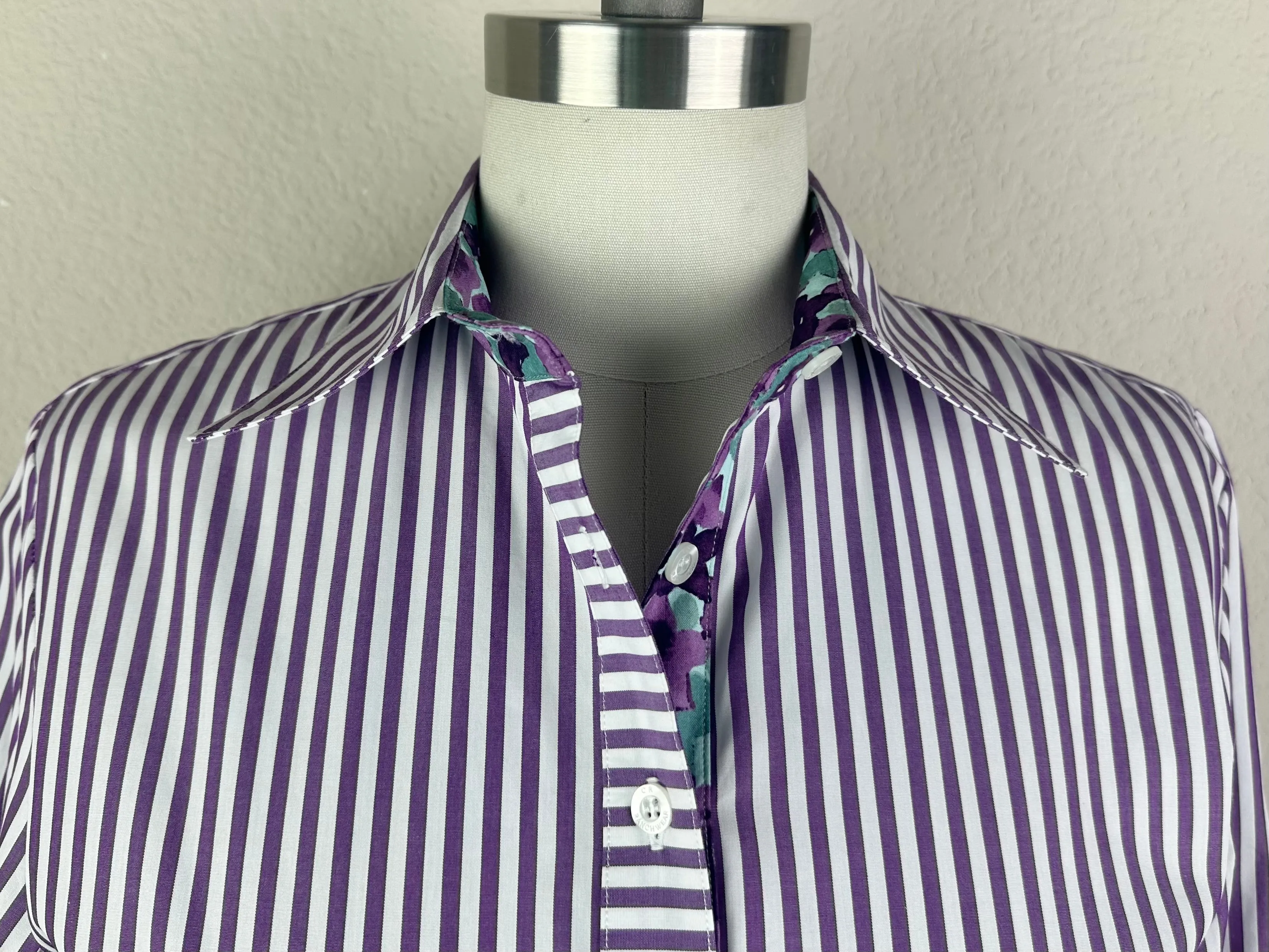 CR Tradition Purple and White Bengal Stripe - FINAL SALE