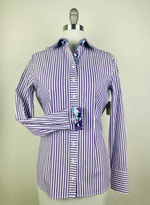 CR Tradition Purple and White Bengal Stripe - FINAL SALE