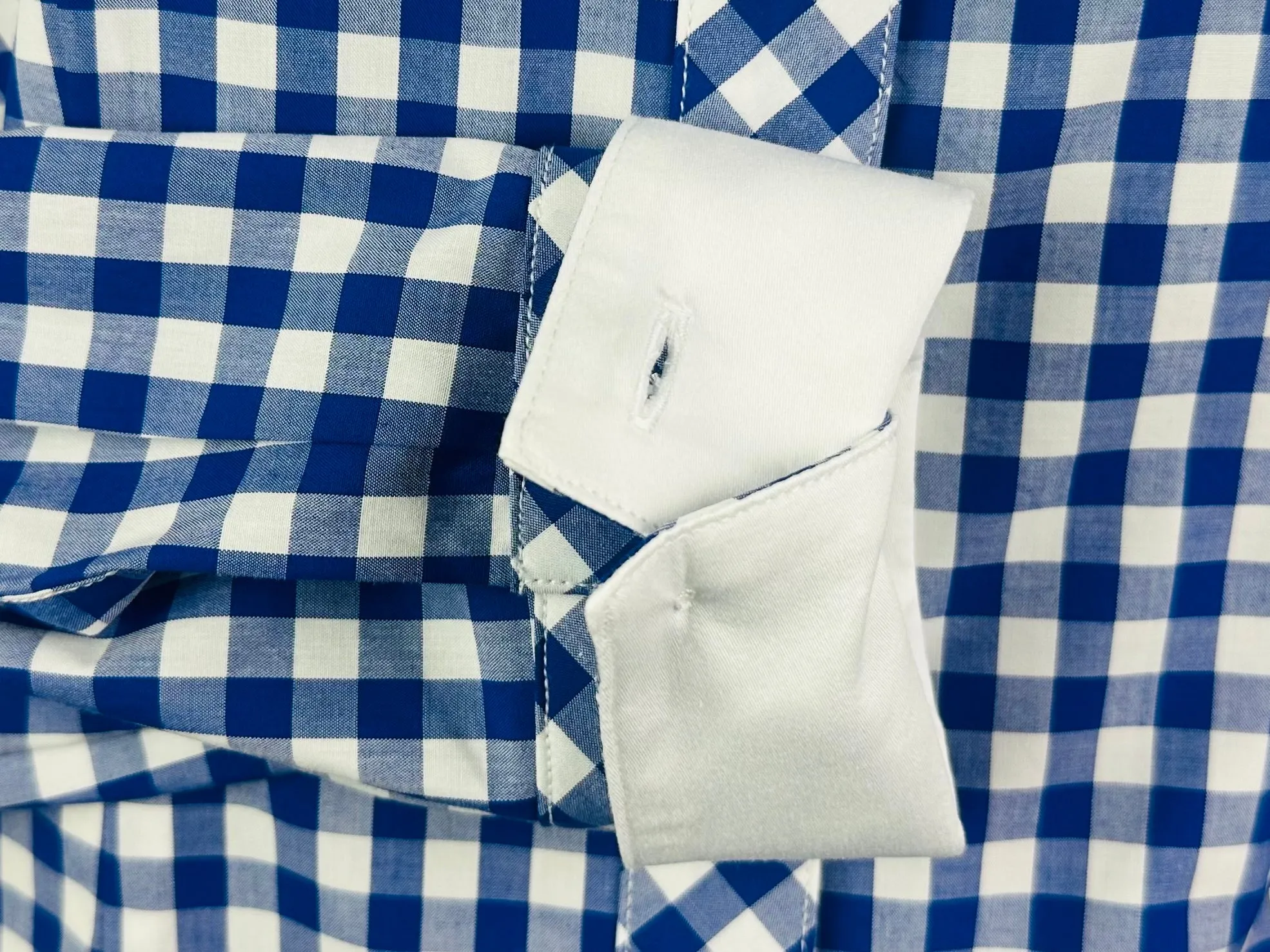 CR Western Pro Royal and White Gingham