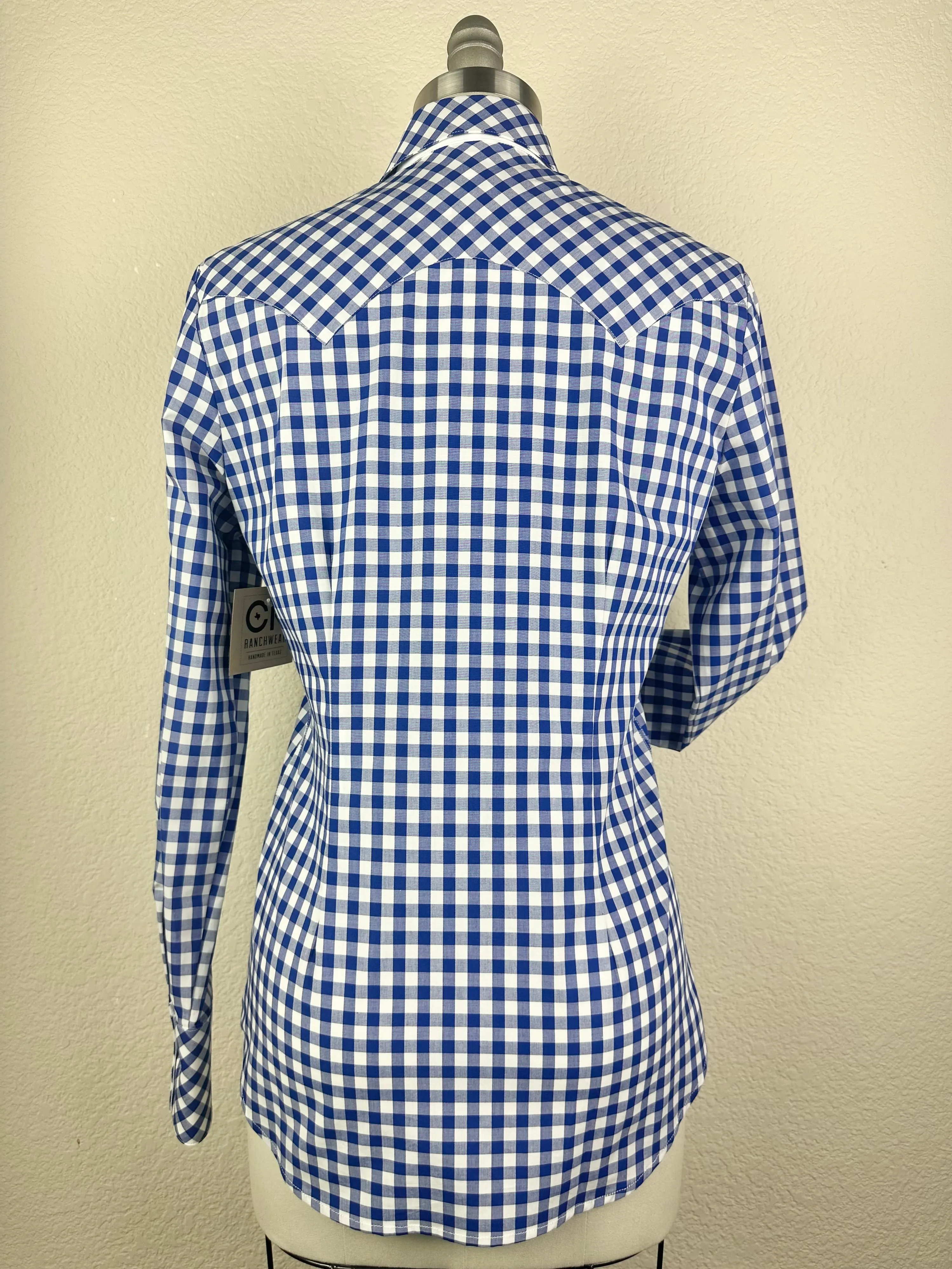 CR Western Pro Royal and White Gingham