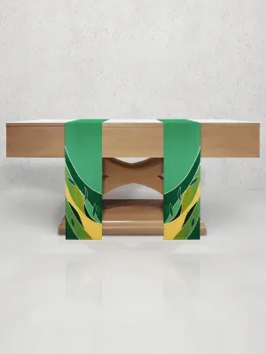 Curvilinear Foliage Altar Scarves