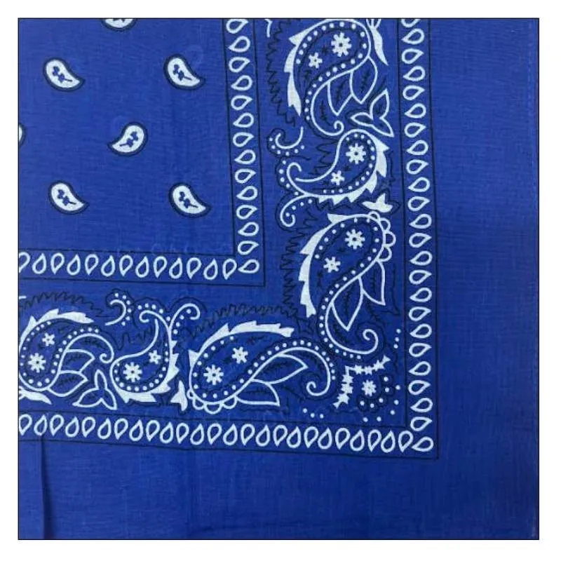 Dark Blue Paisley Cowboy Bandana