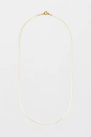 Demi Herringbone Necklace in 10k Yellow Gold