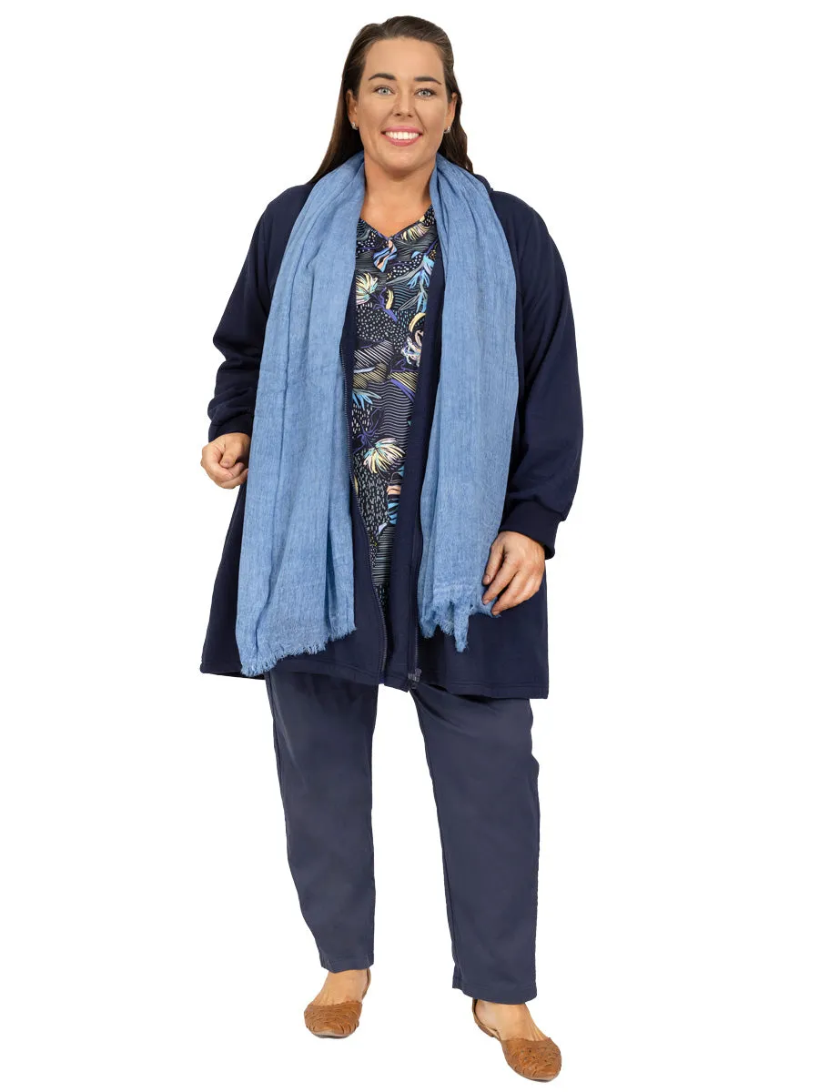 Denim Mist Scarf - Blue