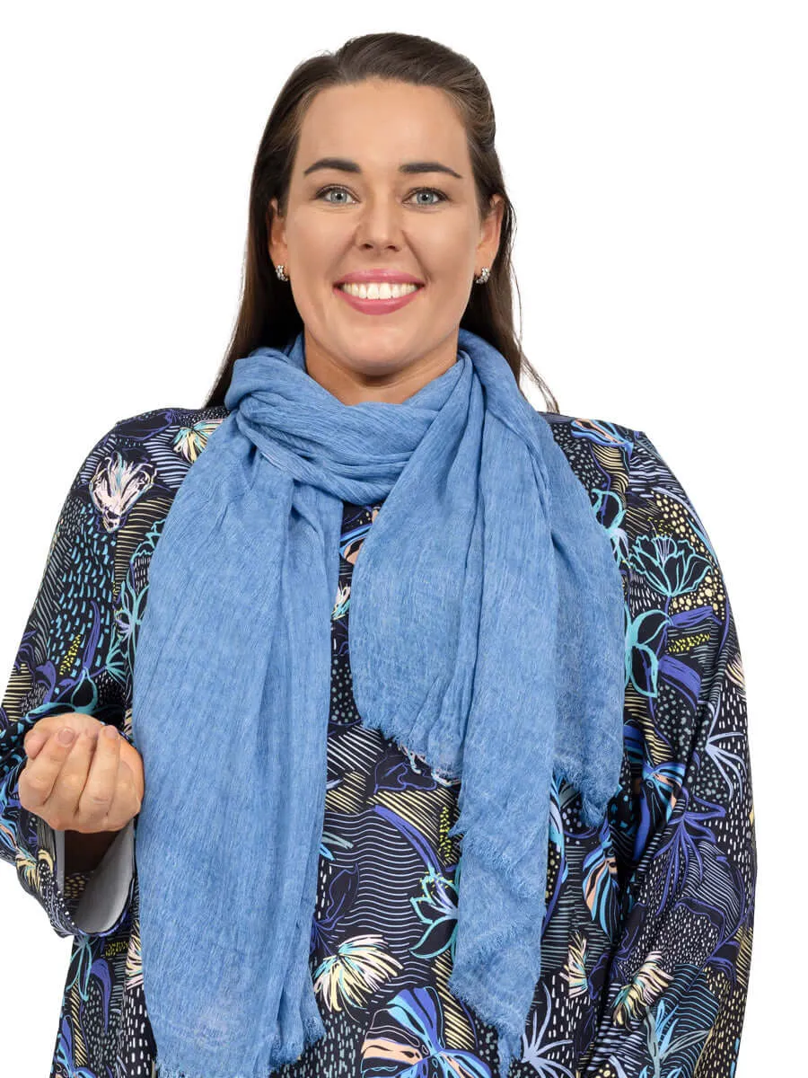 Denim Mist Scarf - Blue