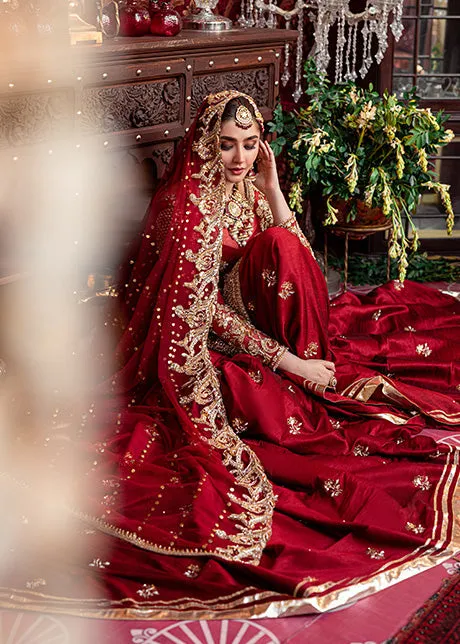 Designer Wedding Red Sharara Dress for Bride #WN102