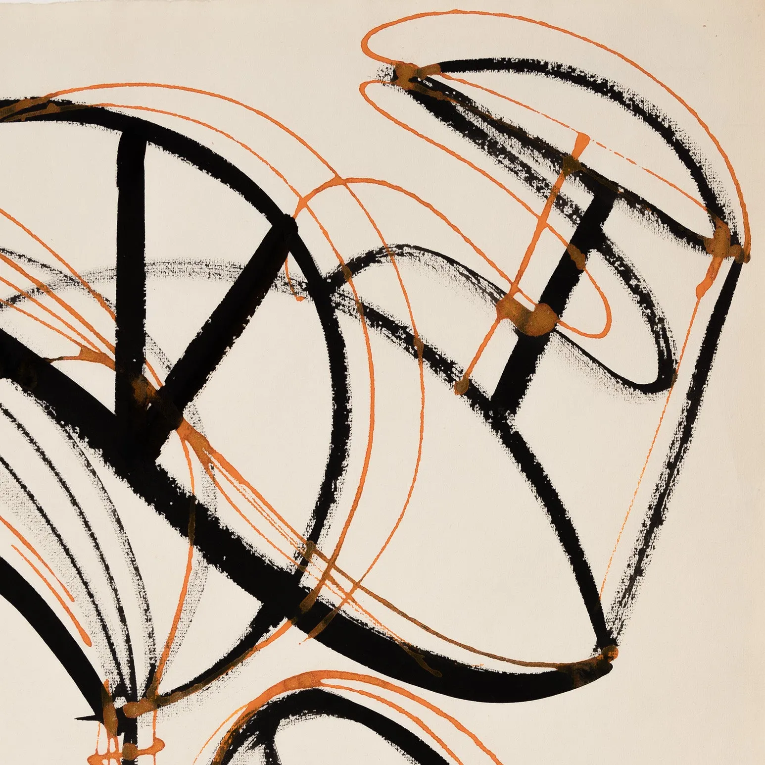 DOROTHY DEHNER “BICEP” INK AND WATERCOLOR, 1954