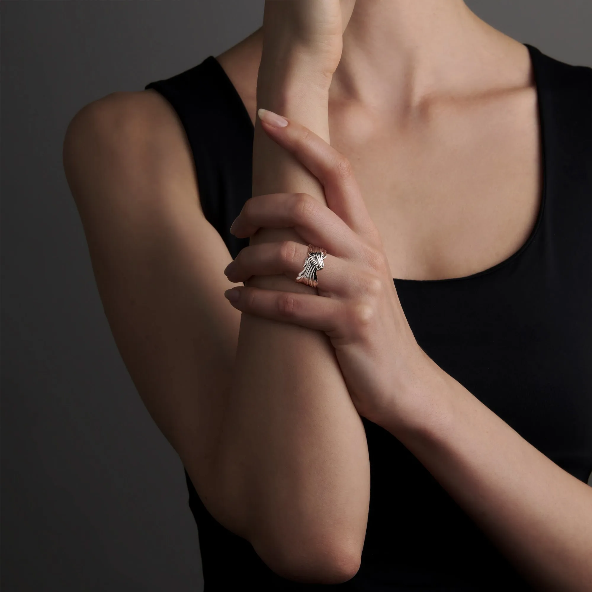 Double Leaf Ring